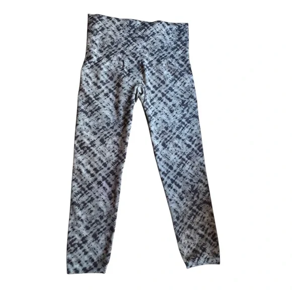 Spanx XL Grey Watercolor Leggings EUC - Picture 2 of 9